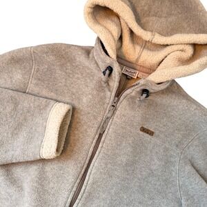 Vintage Y2K Woolrich Polartec Fleece Shearling Hooded Jacket – Made in USA Small